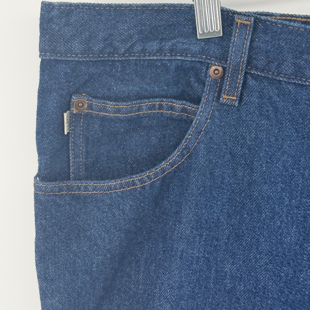 LL Bean Double L Jeans Mens 46x30 Dark Wash Blue Straight Leg Denim 220626 NEW - Picture 6 of 10